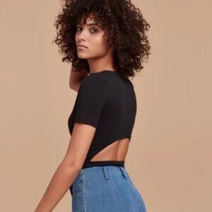 NWT Wilfred Free Prenter Bodysuit Open-Back Cutout